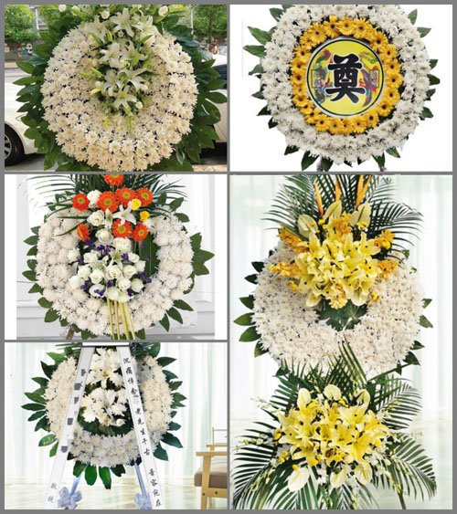 山东青岛平度市灰埠镇孙林村花圈速递
